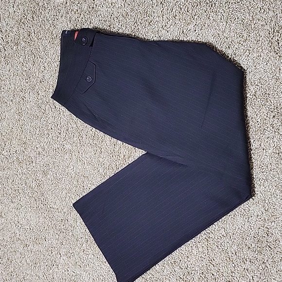Banana Republic Ryan Fit Black Pinstriped Slacks - Picture 1 of 7